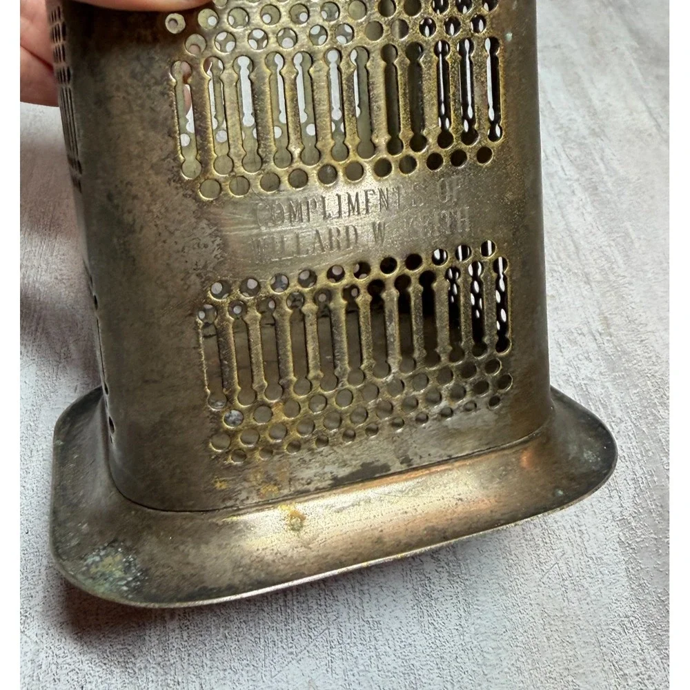 Vintage Jack Daniel's Old No. 7 Silver Plate Match Holder Made in England Caddy